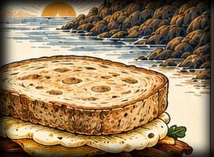 Basecamp Breakfast Sandwich, illustrated