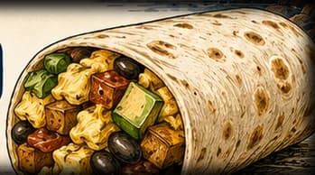 Trailhead Burrito, illustrated