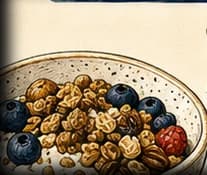 Mountain Morning Yogurt Bowl, illustrated